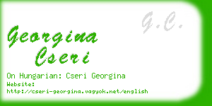 georgina cseri business card